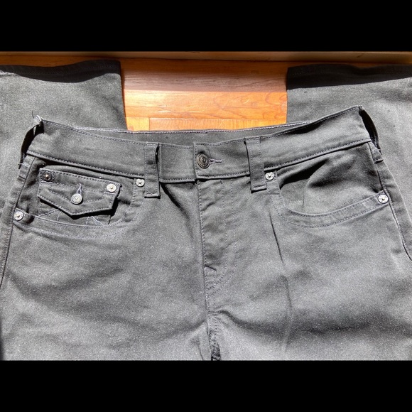 Men’s True Religion Jeans-Black-Geno Relaxed Slim - Picture 4 of 6